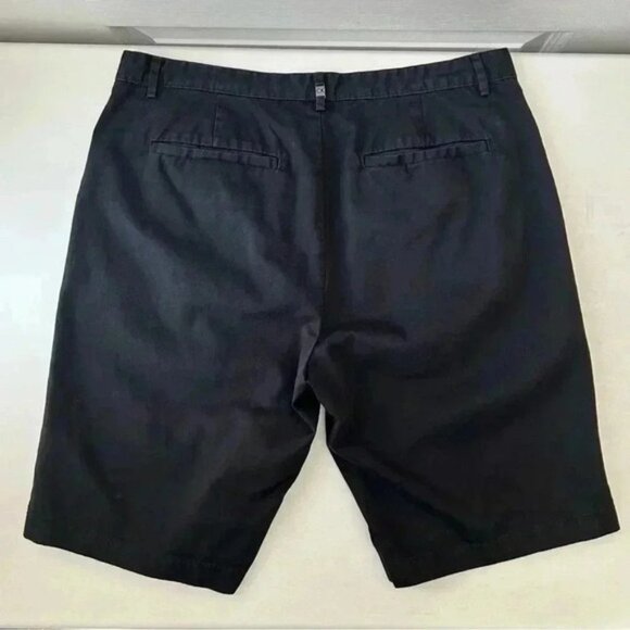 Calvin Klein Men’s Shorts Flat Front Chino Shorts 10” Inseam Black Size 32 - Picture 11 of 12